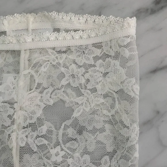 Baby Bella Maya Lace Footless Tights / Leggings White 18 months - Picture 7 of 11